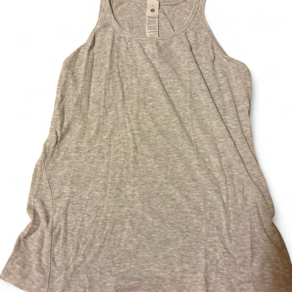 Lululemon Athletica Light Gray Tank Top